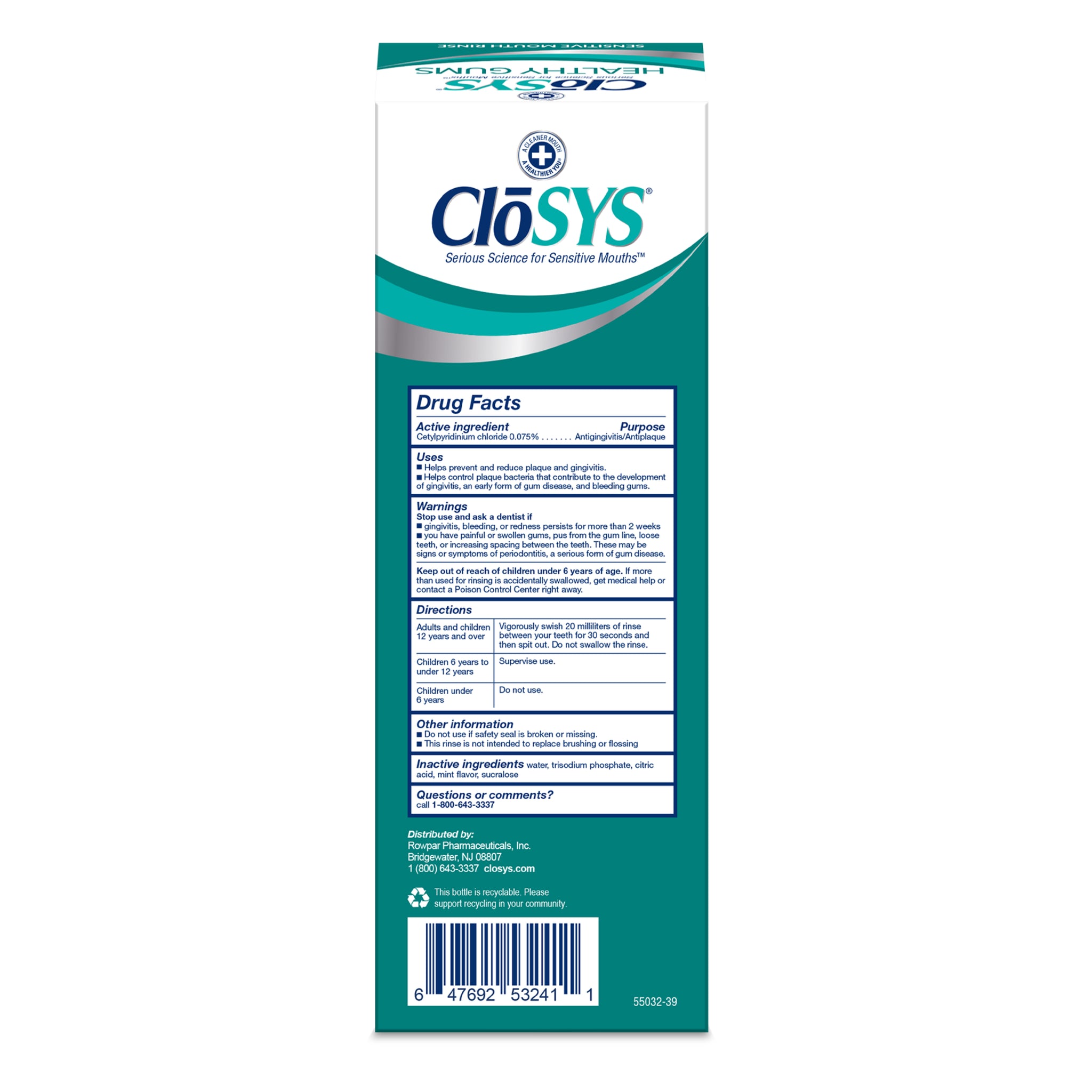 Closys Rns E CloSYS Healthy Gums Mouth Rinse | CloSYS